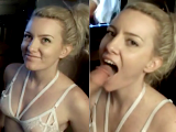 This Blonde Girl is Addicted to Sucking and Swallowing
